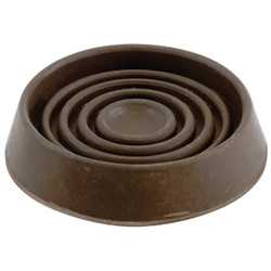 Do it 1-1/2 In. Inner Diameter Round Brown Furniture Leg Cup,(4-Pack) 209864