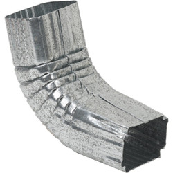 Amerimax 2 x 3 In. Galvanized Galvanized Front Downspout Elbow 29264