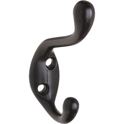 National Heavy-Duty Oil Rub Bronze Coat and Hat Wardrobe Hook N330886