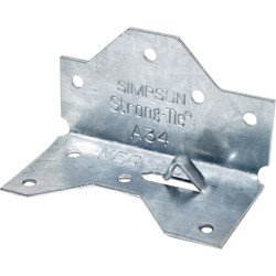 Simpson Strong-Tie Galvanized Steel 18 ga Framing Angle A34 Pack of 100