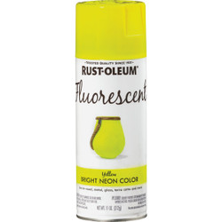 Rust-Oleum Fluorescent 11 Oz. Gloss Spray Paint, Fluorescent Yellow 342571