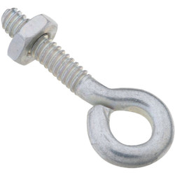 National 3/16 In. x 1-1/2 In. Zinc Eye Bolt with Hex Nut N221051 Pack of 20