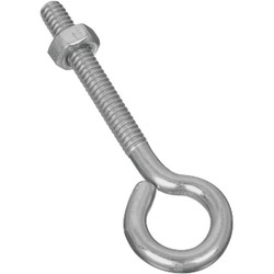 National 1/4 In. x 3 In. Zinc Eye Bolt with Hex Nut N221119 Pack of 20