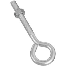 National 5/16 In. x 4 In. Zinc Eye Bolt with Hex Nut N221226 Pack of 10