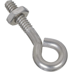 National 3/16 In. x 1-1/2 In. Stainless Steel Eye Bolt Pack of 10