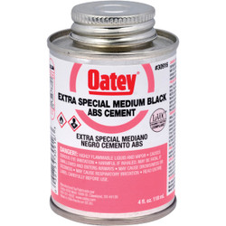 Oatey 4 Oz. Medium Bodied Black Extra Special ABS Cement 30916