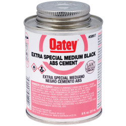 Oatey 8 Oz. Medium Bodied Black Extra Special ABS Cement 30917