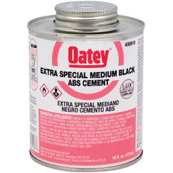Oatey 16 Oz. Medium Bodied Black Extra Special ABS Cement 30918