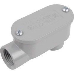 Halex 1/2 In. Die-Cast Copper-Free Aluminum Alloy Service Entrance Elbow 59505