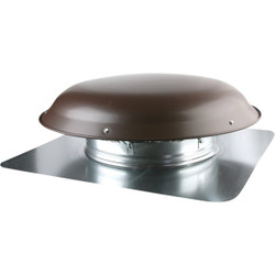 Ventamatic 1080 CFM Galvanized Steel Power Roof Mount Attic Vent Brown