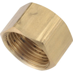 Anderson Metals 1/2 In. Brass Compression Cap 730081-08 Pack of 10