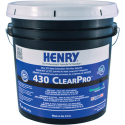 Henry 430 ClearPro Vinyl Floor Adhesive, 4 Gal.  12102