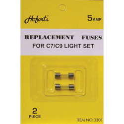 J Hofert 5A GlassType C Christmas Light Set Fuses (2-Pack) 3301