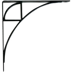 Knape & Vogt 200 Series Oak Park 8 In. Black Steel Shelf Bracket 200OP BLK 8