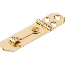 National 3/4 In. x 2-3/4 In. Solid Brass Decorative Hasp With Hook N211912