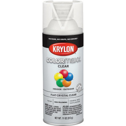 Krylon ColorMaxx 11 Oz. Flat Paint + Primer Spray Paint, Crystal Clear K05547007
