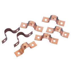 Oatey 1/2 In. 2-Hole Copper Tube Strap (12-Pack) 33995