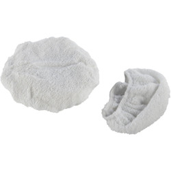 Auto Spa 7" To 8" Washable Cotton Polishing Bonnet, (2-Pack) 40401AS