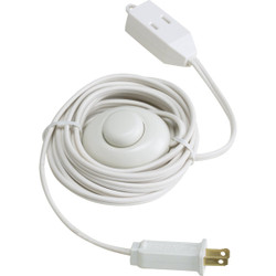 Do it 15 Ft. 18/2 White Extension Cord with Foot Switch FS-PT2182-15X-WH