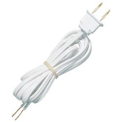 Westinghouse 8 Ft. 18 Ga. White Replacement Lamp Cord 70100