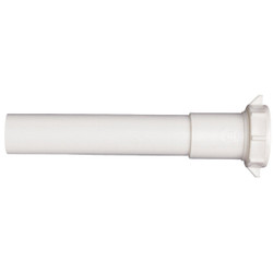 Do it Best 1-1/4 In. x 6 In. White Plastic Extension Tube DIB944W