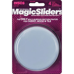 Magic Sliders 4 In. Round Furniture Glide,(4-Pack) 04100