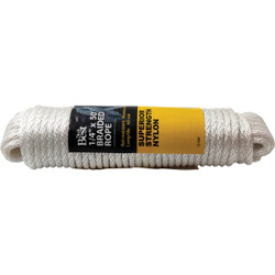 Do it Best 1/4 In. x 50 Ft. White Braided Nylon Packaged Rope 721482