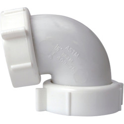 Do it Best 1-1/2 In. White Polypropylene 90 Degree Outlet Elbow 403021