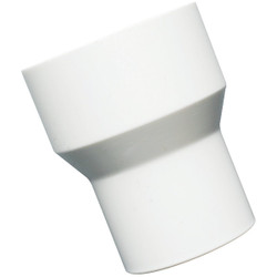 Do it Best 1-1/2 In. x 1-1/4 In. White PVC Solvent Weld Reducer Coupling 436291