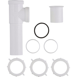 Do it Best 1-1/2 In. White Polypropylene End Outlet Tee 494887