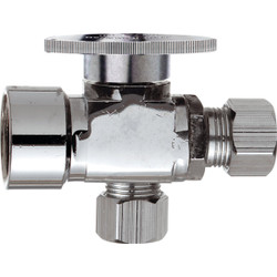 Do it 1/2 In. FIP x 3/8 In. OD x 3/8 In. OD Quarter Turn Angle Valve 456306