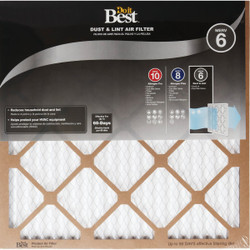 Do it Best 14 In. x 30 In. x 1 In. Dust & Lint MERV 6 Furnace Filter Pack of 12