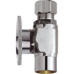 Do it 1/2 In. Sweat x 3/8 In. Compression Quarter Turn Straight Valve 456483