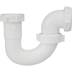 Do it Best 1-1/2 In. White Polypropylene Sink Trap with Reducer Washer DIB960W