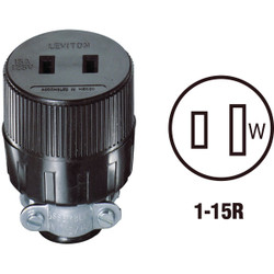 Do it 15A 125V 2-Wire 2-Pole Round Cord Connector C30-00612-000