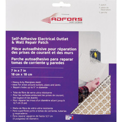 FibaTape 7 In. x 7 In. Electrical Outlet Self-Adhesive Drywall Patch FDW6503-U