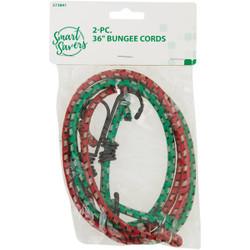 Smart Savers 6mm x 36 In. Metal with Safety End Bungee Cord (2-Pack) Pack of 12