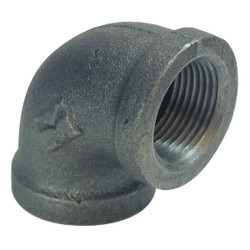 Southland 1/8 In. 90 Deg. Malleable Black Iron Elbow (1/4 Bend) 520-000HC