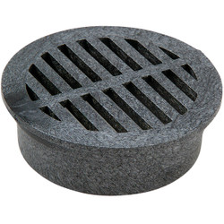 NDS 4 In. Black PVC Round Grate 11