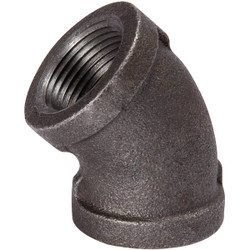 Southland 3/8 In. 45 Deg. Malleable Black Iron Elbow (1/8 Bend) Pack of 5