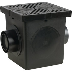 NDS 12 In. x 12 In. Black Square Catch Basin 1200BKITRTL