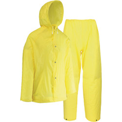 West Chester Protective Gear XL 2-Piece Yellow EVA Rain Suit 44110/XL