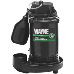 Wayne 1/2 HP 115V Cast-Iron Submersible Sump Pump CDT50