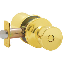 Dexter Bright Brass Bed & Bath Door Knob J40VBYR605