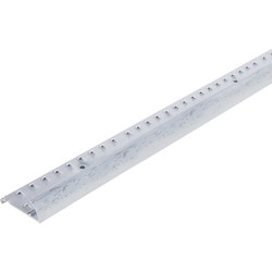 M-D Building Products Silver 1-3/8 In. x 3 Ft. Aluminum Carpet Gripper 78055