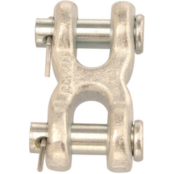Campbell 3/8 In. Zinc-Plated Forged Steel Double Clevis Mid Link T5423301