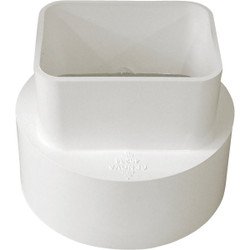 IPEX 2 In. x 3 In. x 4 In. PVC Sewer and Drain Downspout Adapter 414432BC