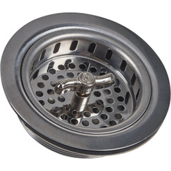 Do it 3-1/2 In. Chrome Turn 'n Seal Basket Strainer Assembly 403458