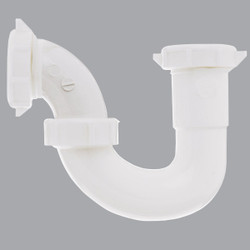 Do it Best 1-1/2 In. White Polypropylene Sink Trap with Reducer Washer 494976
