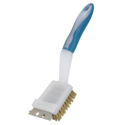 11.4 In. Crimped Brass Bristles Barbeque Grill Cleaning Brush 641731